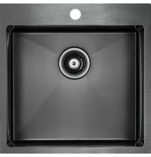 Кухонная мойка Paulmark Velten 51 PM905151-GM Вороненая сталь