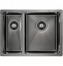 Кухонная мойка Paulmark Zusat 59 PM225944-GMR Вороненая сталь