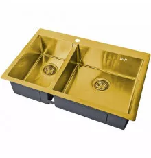 Кухонная мойка ZorG Steel Hammer 78 SH 78-2-51-R BRONZE Бронза