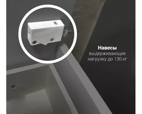 Заказать Тумба под раковину 1MarKa Cube 100Н У79527 Белый глянец в магазине сантехники Santeh-Crystal.ru