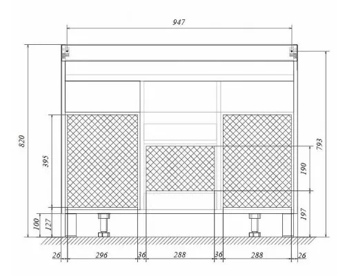 Заказать Тумба под раковину 1MarKa Cube 100Н У79527 Белый глянец в магазине сантехники Santeh-Crystal.ru