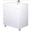 Тумба под раковину 1MarKa Cube 75Н У79532 Белый глянец