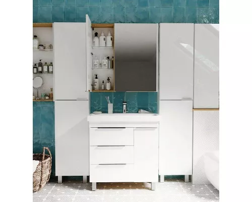 Купить Тумба под раковину 1MarKa Gaula 80Н У92516 White в магазине сантехники Santeh-Crystal.ru