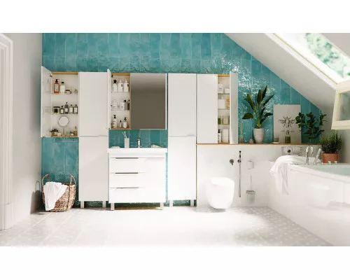 Купить Тумба под раковину 1MarKa Gaula 80Н У92516 White в магазине сантехники Santeh-Crystal.ru