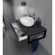 Заказать Тумба под раковину 1MarKa Grunge Loft 90П У85849 подвесная Бетон темно-серый в магазине сантехники Santeh-Crystal.ru