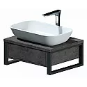 Тумба под раковину 1MarKa Grunge Loft 60П Ц0000001581 подвесная Бетон темно-серый