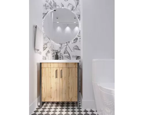 Купить Тумба под раковину 1MarKa Grunge Loft 70Н Ц0000008499 Дуб вотан в магазине сантехники Santeh-Crystal.ru