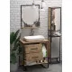 Купить Зеркало 1MarKa Grunge Loft 60П Ц0000007991 Дуб Вотан в магазине сантехники Santeh-Crystal.ru