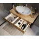 Купить Тумба под раковину 1MarKa Grunge Loft 70П Ц0000015940 подвесная Дуб Вотан в магазине сантехники Santeh-Crystal.ru