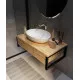 Купить Тумба под раковину 1MarKa Grunge Loft 70П Ц0000015940 подвесная Дуб Вотан в магазине сантехники Santeh-Crystal.ru