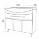 Купить Тумба под раковину 1MarKa Lina Classic New 105Н У94491 Белый глянец в магазине сантехники Santeh-Crystal.ru
