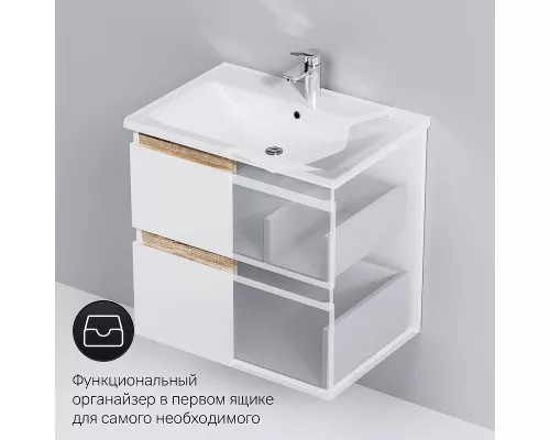 Заказать Тумба под раковину AM.PM X-Joy 65 M85AFHX0652WG подвесная Белый глянец в магазине сантехники Santeh-Crystal.ru
