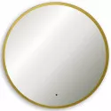 Зеркало Abber Mond 100 AG6204SCGL-1.0 с подсветкой Золото с бесконтактным выключателем и диммером