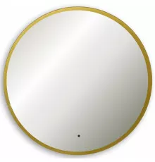 Зеркало Abber Mond 100 AG6204SCGL-1.0 с подсветкой Золото с бесконтактным выключателем и диммером