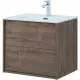 Купить Тумба под раковину Aquanet Lino 60 Flat 287541 подвесная Дуб Веллингтон в магазине сантехники Santeh-Crystal.ru