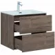 Купить Тумба под раковину Aquanet Lino 60 Flat 287541 подвесная Дуб Веллингтон в магазине сантехники Santeh-Crystal.ru