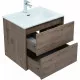 Купить Тумба под раковину Aquanet Lino 60 Flat 287541 подвесная Дуб Веллингтон в магазине сантехники Santeh-Crystal.ru