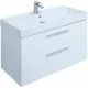 Купить Тумба под раковину Aquanet Nova 100 249922 подвесная Белая глянцевая в магазине сантехники Santeh-Crystal.ru