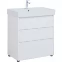 Тумба под раковину Aquanet Nova Lite 75 302472 Белый глянец Тумба под раковину Aquanet Nova Lite 75 302472 Белый глянец
