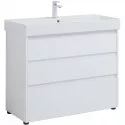 Тумба под раковину Aquanet Nova Lite 100 302478 Белый глянец Тумба под раковину Aquanet Nova Lite 100 302478 Белый глянец