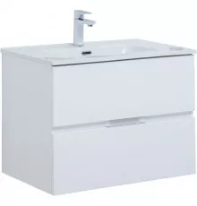 Тумба под раковину Aquanet Алвита New 70 303909 подвесная Белая матовая