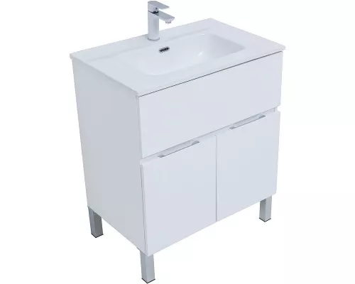 Заказать Тумба под раковину Aquanet Алвита New 70 303901 Белая матовая в магазине сантехники Santeh-Crystal.ru