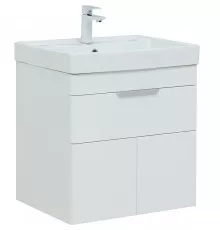 Тумба под раковину Aquanet Ирис new 60 310148 подвесная Белая глянцевая