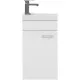 Приобрести Тумба с раковиной Aquanet Нота 40 L 254044 подвесная Белая в магазине сантехники Santeh-Crystal.ru