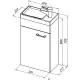 Приобрести Тумба с раковиной Aquanet Нота 40 L 254044 подвесная Белая в магазине сантехники Santeh-Crystal.ru
