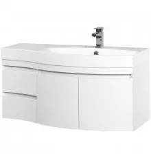 Тумба под раковину Aquanet Опера 115 R 169654 подвесная 2 дверцы 2 ящика Белая