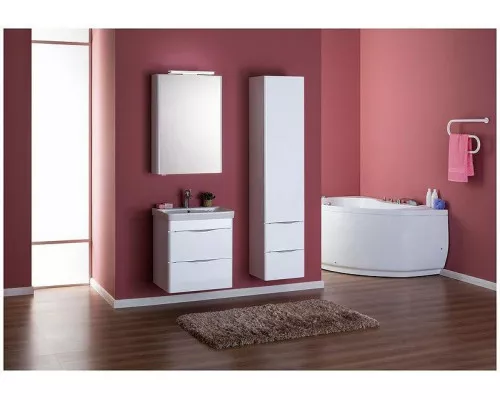 Заказать Зеркальный шкаф Aquanet Орлеан 60 R 183076 Белый в магазине сантехники Santeh-Crystal.ru