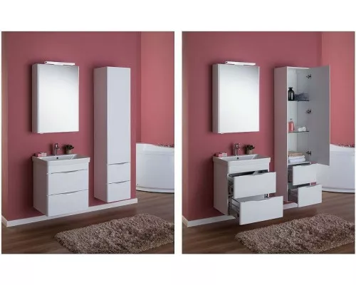 Заказать Зеркальный шкаф Aquanet Орлеан 60 R 183076 Белый в магазине сантехники Santeh-Crystal.ru