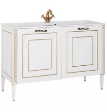 Тумба под раковину Aquanet Паола 120 186114 Белая Золото