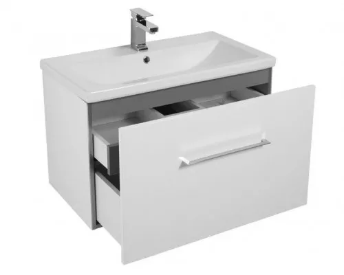 Заказать Тумба под раковину Aquanet Порто 60 195730 подвесная Белая в магазине сантехники Santeh-Crystal.ru