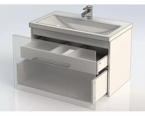 Заказать Тумба под раковину Aquanet Порто 60 195730 подвесная Белая в магазине сантехники Santeh-Crystal.ru