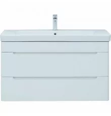 Тумба под раковину Aquanet София 100 274116 подвесная Белый глянец