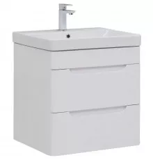 Тумба под раковину Aquanet София 60 288905 подвесная Белый глянец