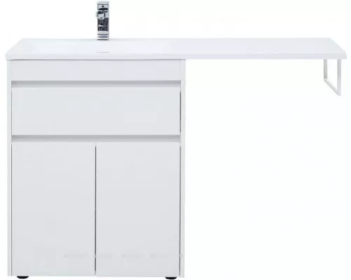 Заказать Тумба под раковину Aquanet Токио 130 237746 Белая в магазине сантехники Santeh-Crystal.ru