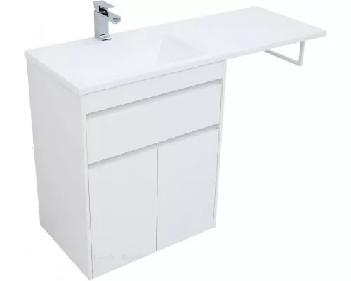 Заказать Тумба под раковину Aquanet Токио 130 237746 Белая в магазине сантехники Santeh-Crystal.ru