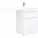 Тумба с раковиной Aquanet Токио 120 R 239210 Белая