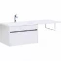 Тумба с раковиной Aquanet Токио 130 L 239217 подвесная Белая