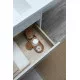Заказать Тумба с раковиной Aquanet Токио 130 L 239217 подвесная Белая в магазине сантехники Santeh-Crystal.ru
