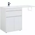 Тумба с раковиной Aquanet Токио 130 L 239215 Белая