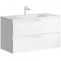 Тумба под раковину Aqwella Accent 100 ACC0110W подвесная Белая Тумба под раковину Aqwella Accent 100 ACC0110W подвесная Белая