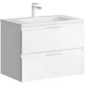 Тумба под раковину Aqwella Accent 75 ACC0175W подвесная Белая Тумба под раковину Aqwella Accent 75 ACC0175W подвесная Белая