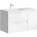 Тумба под раковину Aqwella Accent 90 L ACC0109LW подвесная Белая Тумба под раковину Aqwella Accent 90 L ACC0109LW подвесная Белая
