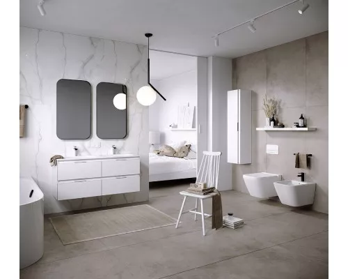 Купить Шкаф пенал Aqwella Accent 35 ACC0535W подвесной Белый в магазине сантехники Santeh-Crystal.ru