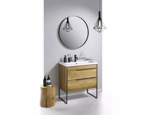 Заказать Зеркало Aqwella RM 80 RM0208BLK Черное в магазине сантехники Santeh-Crystal.ru