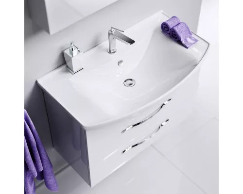 Заказать Тумба под раковину Aqwella Аллегро 75 Agr.01.07/2 подвесная Белая в магазине сантехники Santeh-Crystal.ru