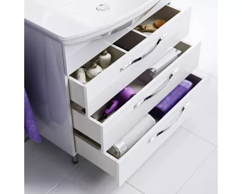 Заказать Тумба под раковину Aqwella Аллегро 75 Agr.01.07/2 подвесная Белая в магазине сантехники Santeh-Crystal.ru